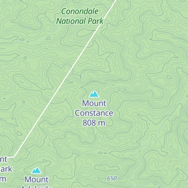Map of Mount Constance