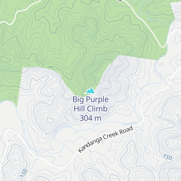 Map of Big Purple Hill Climb