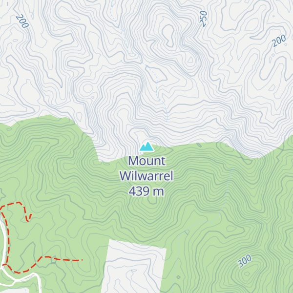 Map of Mount Wilwarrel