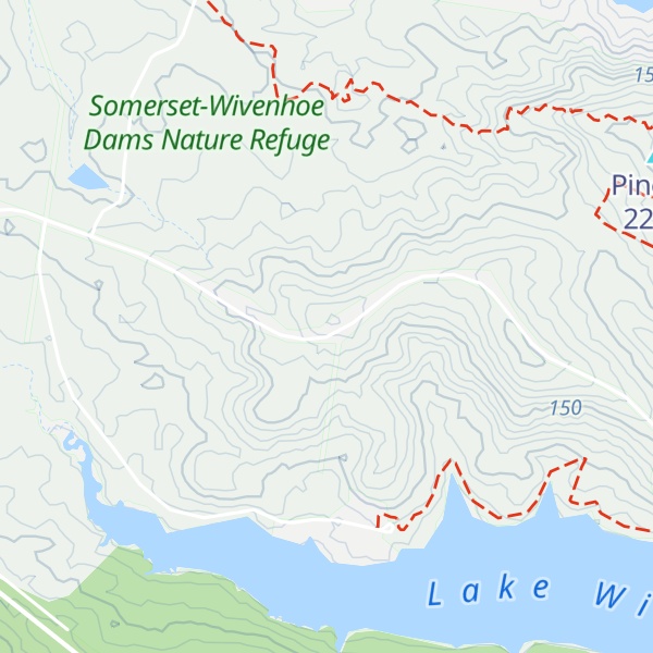 Map of Wivenhoe Hill