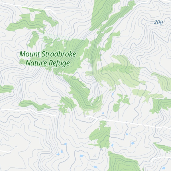 Map of Mount Stradbroke