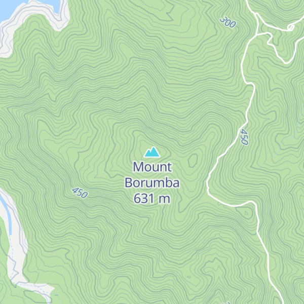 Map of Mount Borumba
