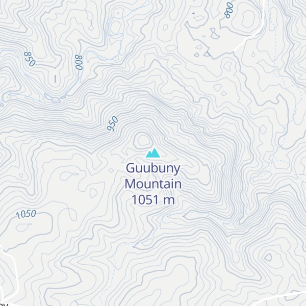 Map of Guubuny Mountain
