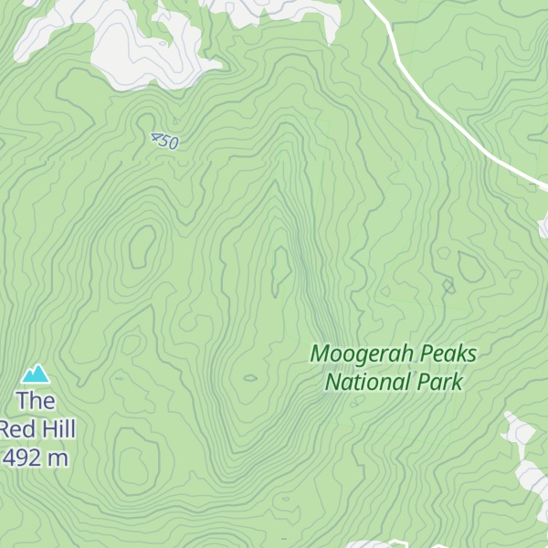 Map of Mt French Sth Peak