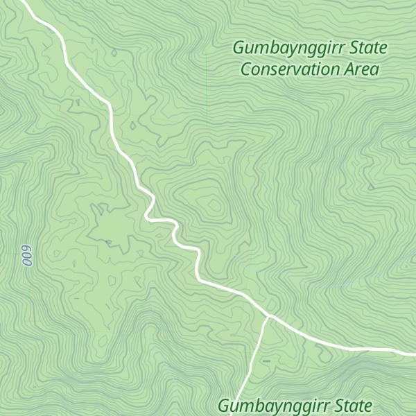 Map of Billygoat Knob