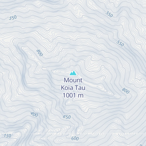 Map of Mount Koia Tau