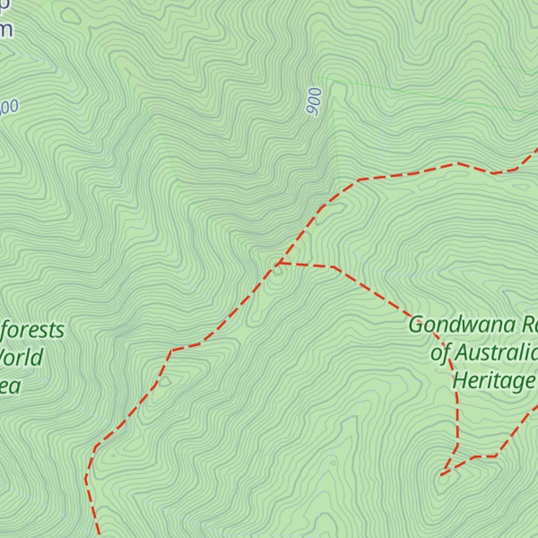 Map of Durramlee Peak