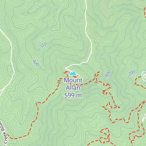 Map of Mount Allan