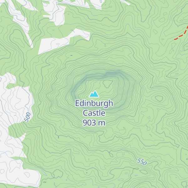 Map of Edinburgh Castle