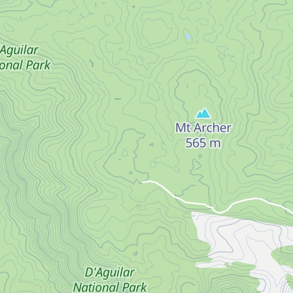 Map of Mount Archer