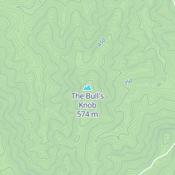 Map of The Bull's Knob
