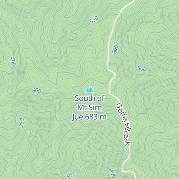 Map of South of Mt Sim Jue