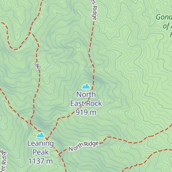 Map of North East Rock