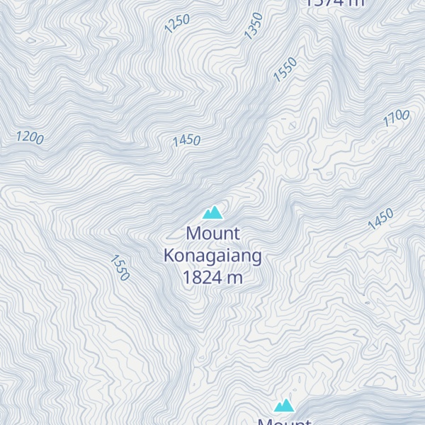 Map of Mount Konagaiang