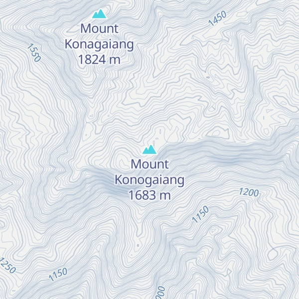 Map of Mount Konogaiang