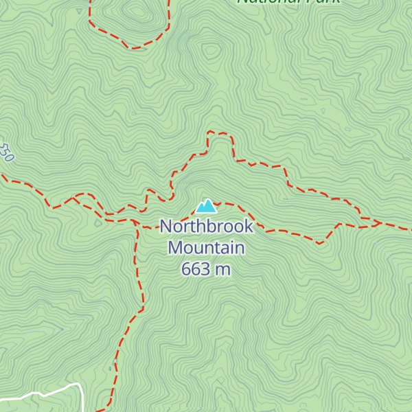 Map of Northbrook Mountain