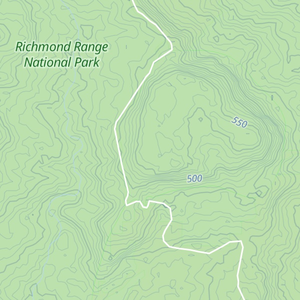 Map of Mount Brown