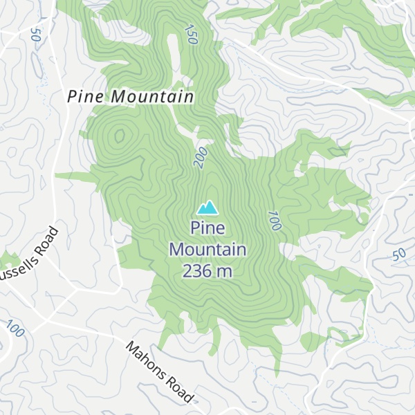 Map of Pine Mountain