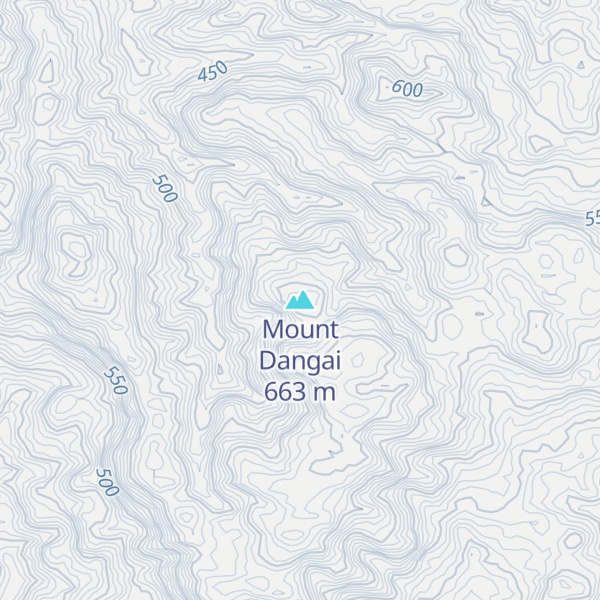 Map of Mount Dangai
