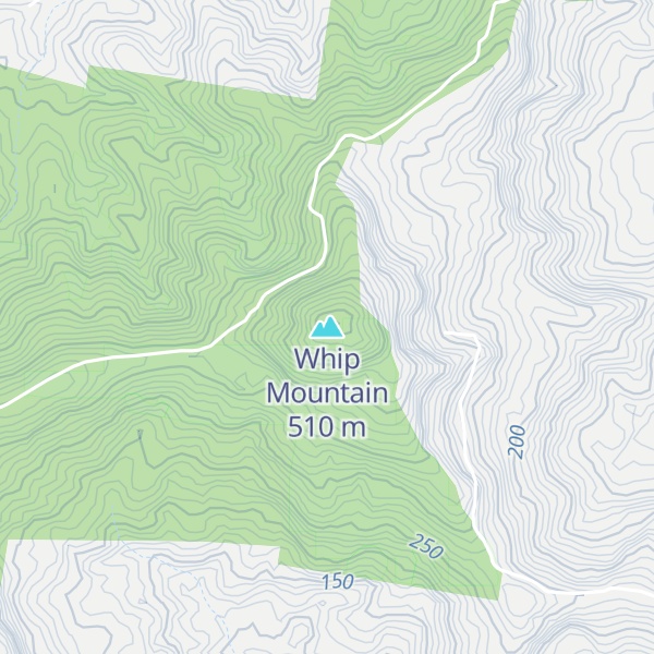 Map of Whip Mountain