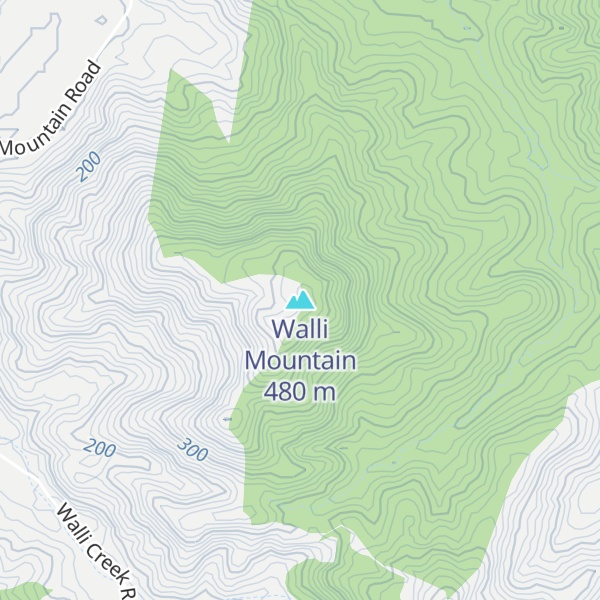 Map of Walli Mountain