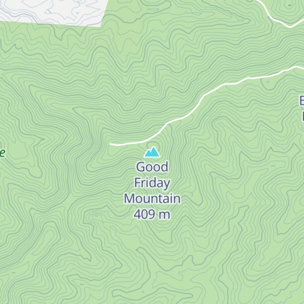 Map of Good Friday Mountain