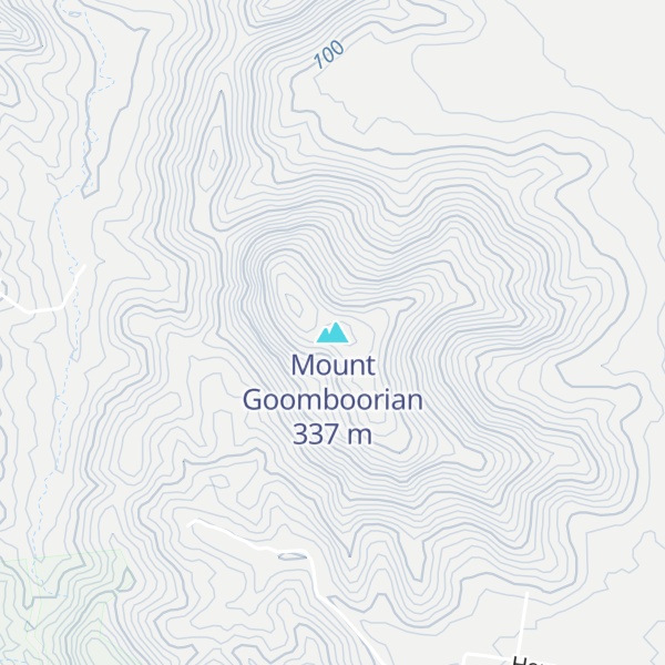 Map of Mount Goomboorian
