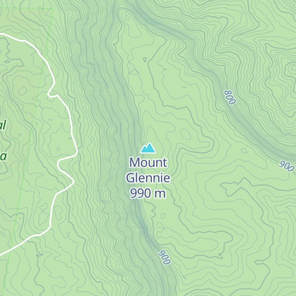 Map of Mount Glennie