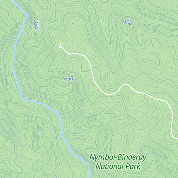 Map of Black Mountain Ridge
