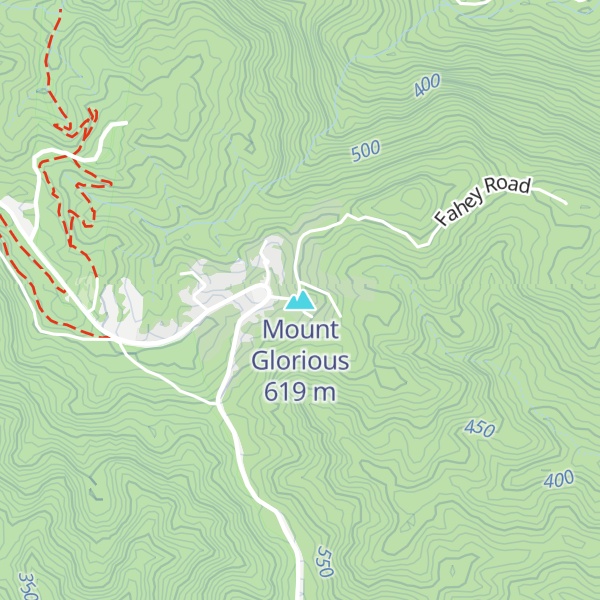 Map of Mount Glorious