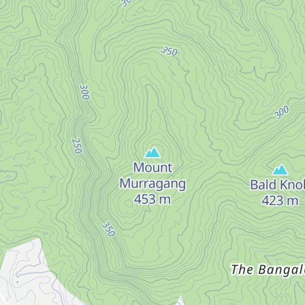 Map of Mount Murragang