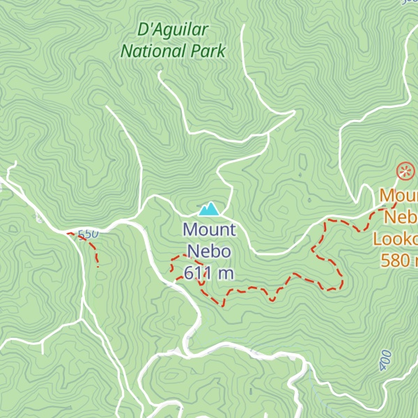Map of Mount Nebo