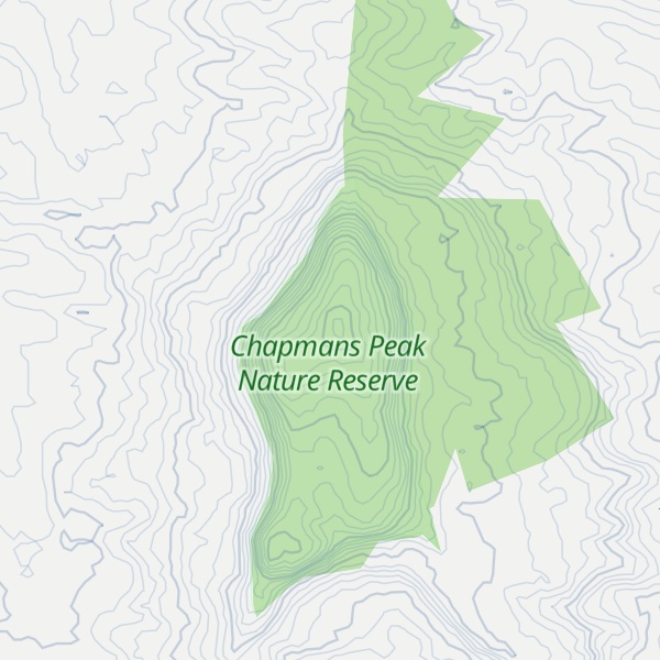 Map of Chapmans Peak