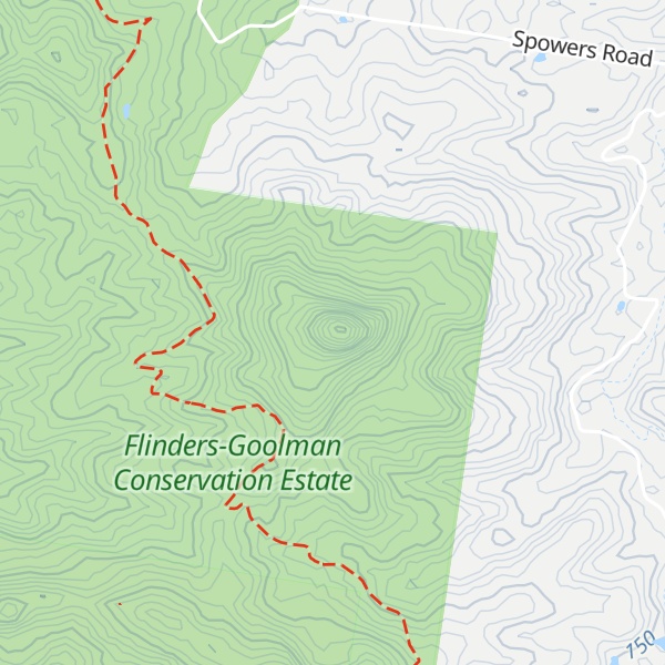 Map of Mount Goolman