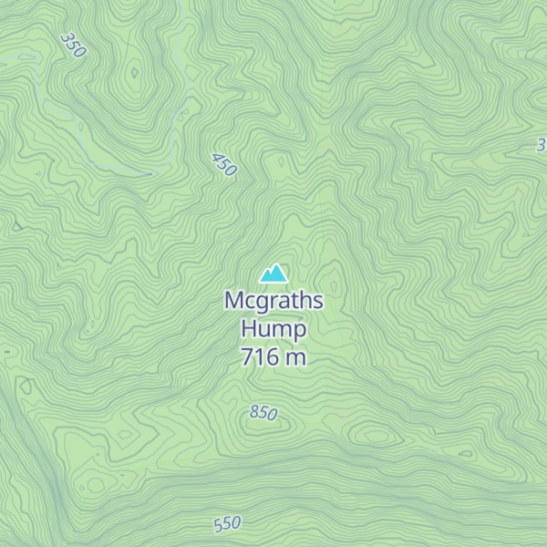Map of Mcgraths Hump