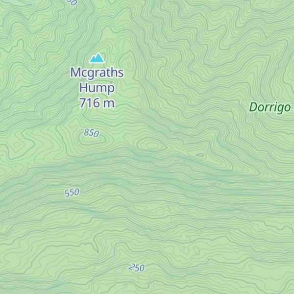 Map of Billy McGraths Hump