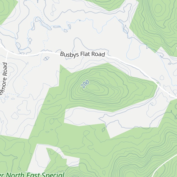 Map of Coles Knob