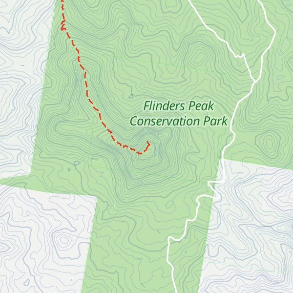 Map of Flinders Peak