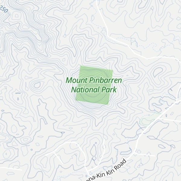 Map of Mount Pinbarren