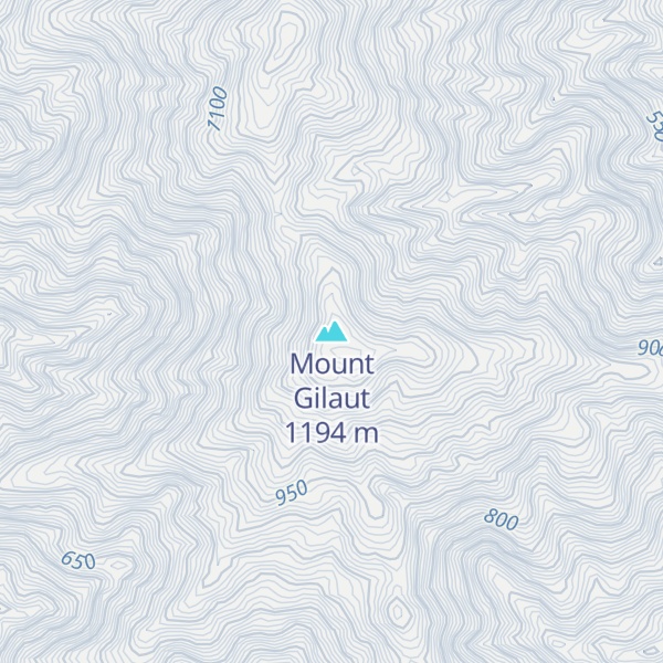 Map of Mount Gilaut