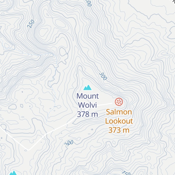 Map of Mount Wolvi