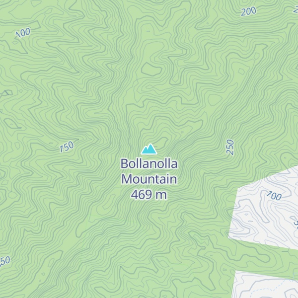Map of Bollanolla Mountain