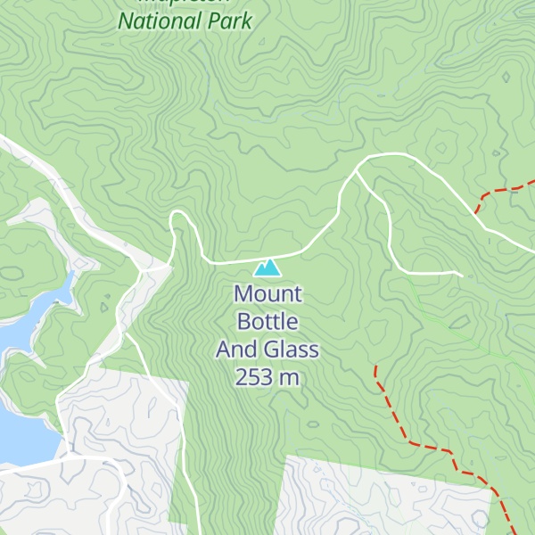 Map of Mount Bottle And Glass