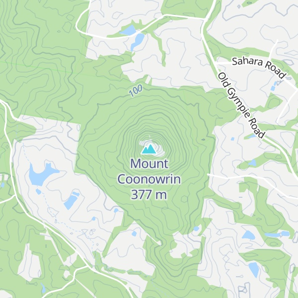 Map of Mount Coonowrin