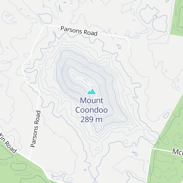 Map of Mount Coondoo