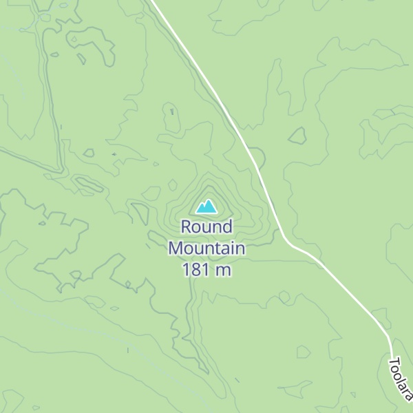 Map of Round Mountain