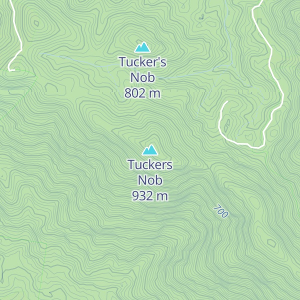 Map of Tuckers Nob