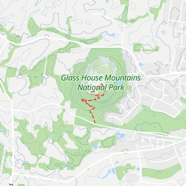 Map of Mount Ngungun