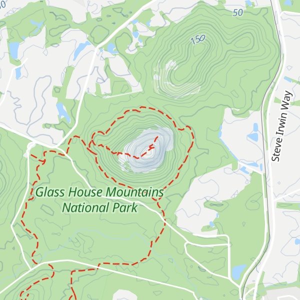 Map of Mount Tibrogargan