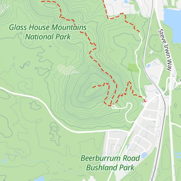 Map of Mount Beerburrum